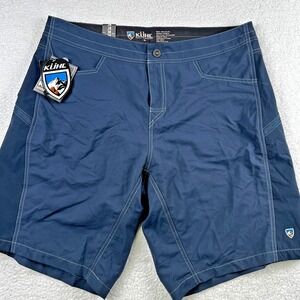 KUHL Mutiny River Shorts Mens 38 Pirate Blue Outdoor Quick Dry Hike Trail NWT